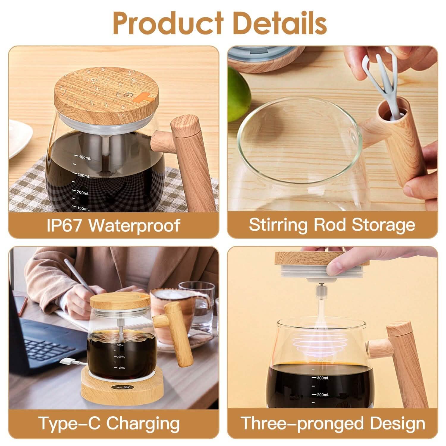 Electric Mixing Mug Cup