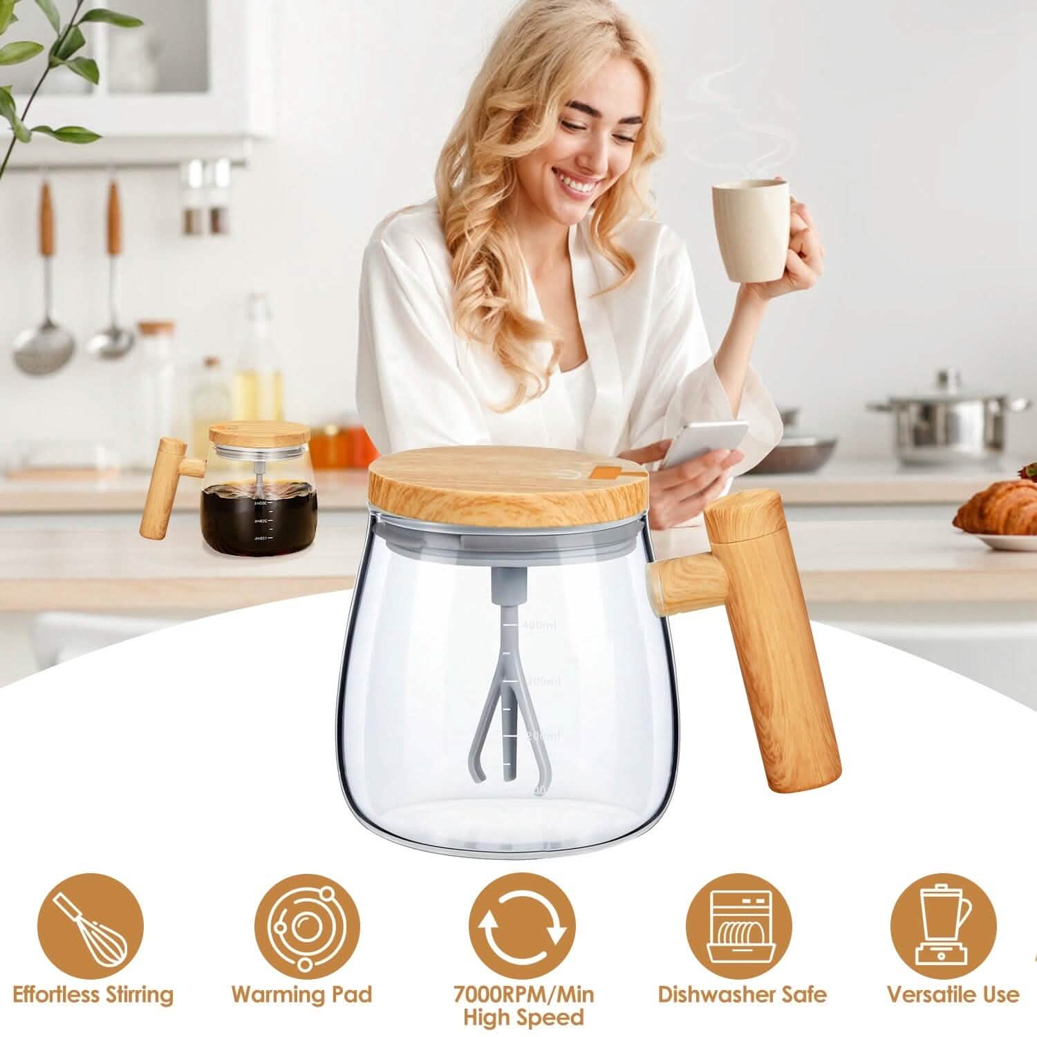 Electric Mixing Mug Cup