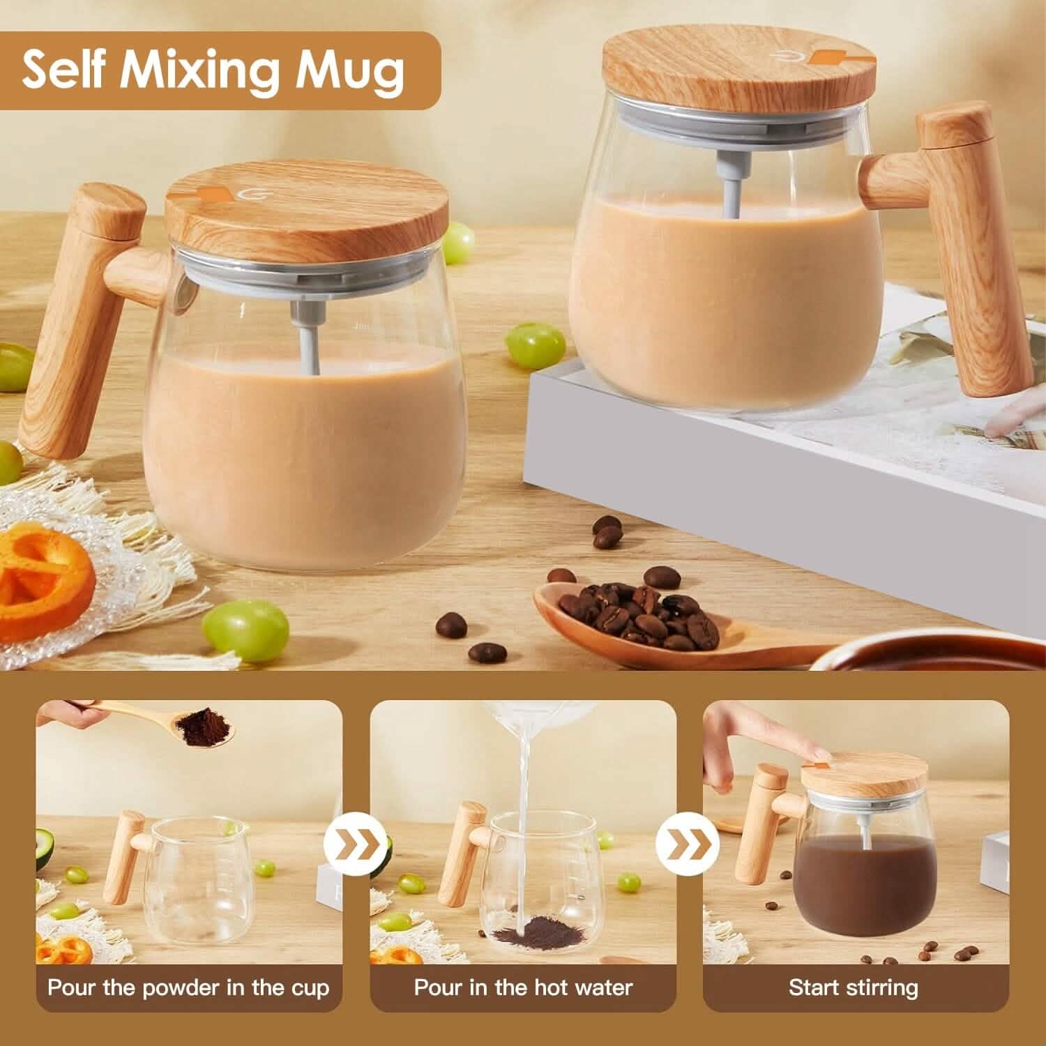 Electric Mixing Mug Cup